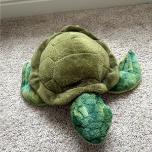 Sea Turtle Plush Medium 12" Stuffed Animal Sea Tortoise Green Conservation